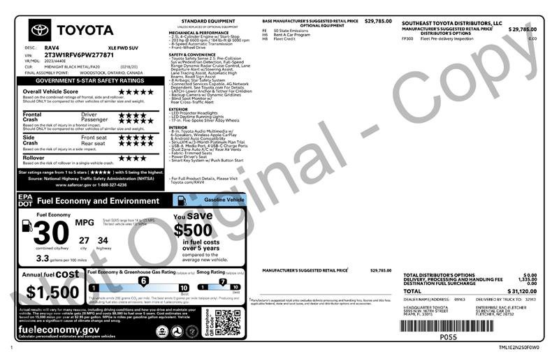 Used 2023 Toyota RAV4 XLE image 2