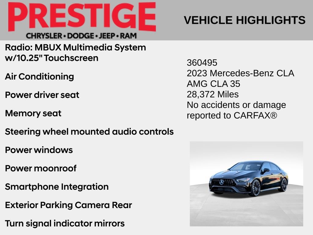 Used 2023 Mercedes-Benz CLA 35 AMG 4MATIC image 2