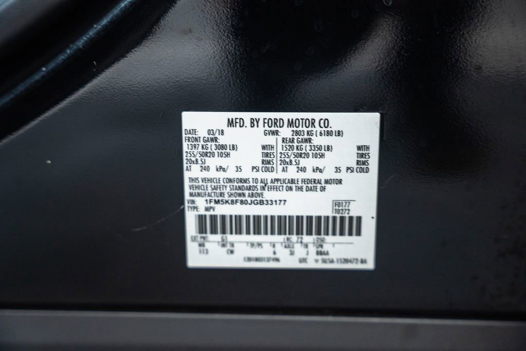Certified 2018 Ford Explorer Limited AWD/4WD image 38
