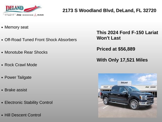 Used 2024 Ford F150 Lariat w/ Bed Utility Package AWD/4WD image 22