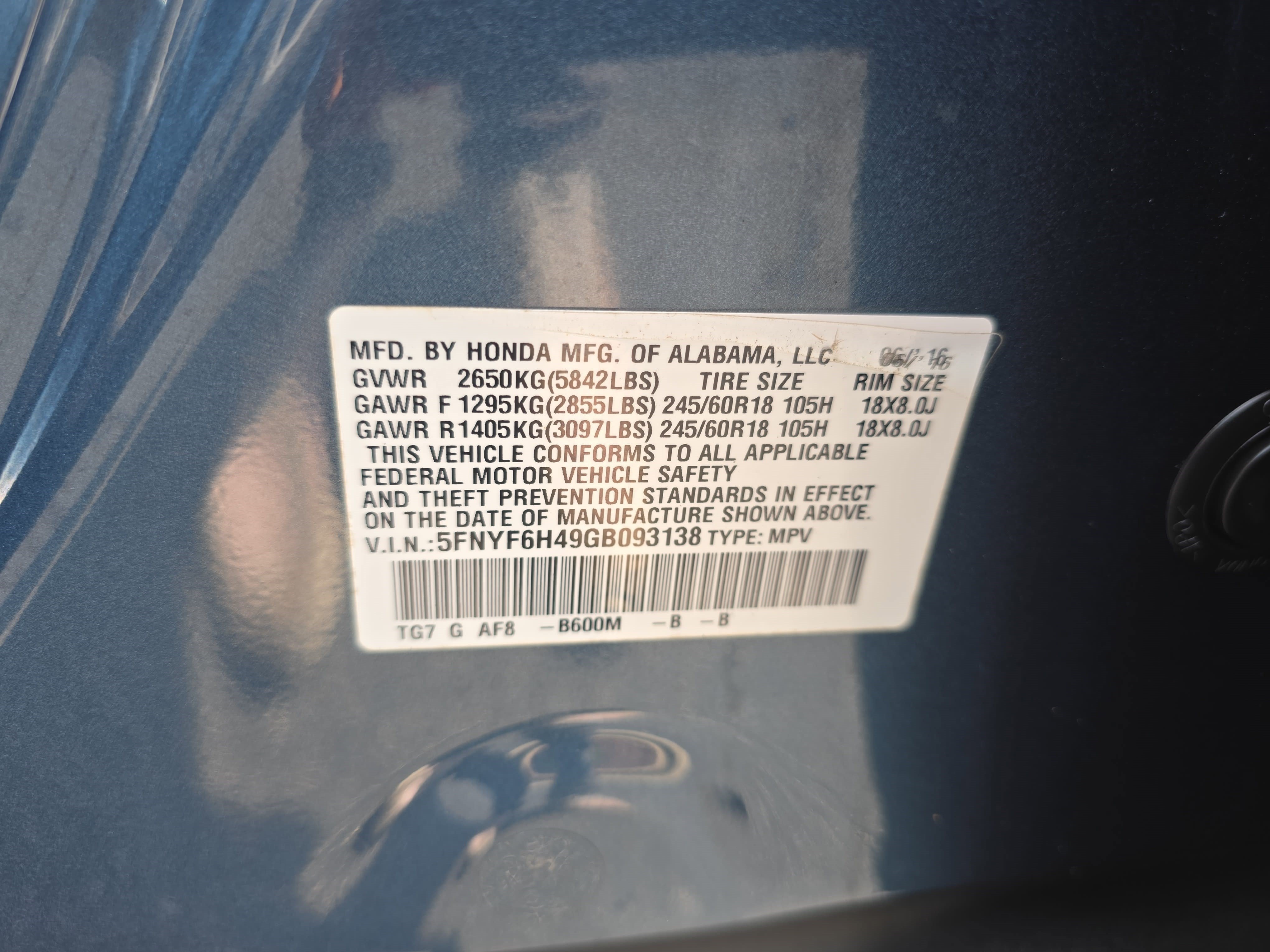 Used 2016 Honda Pilot EX image 35