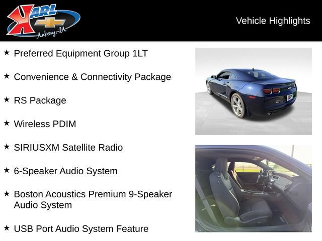 Certified 2012 Chevrolet Camaro LT w/ RS Package RWD image 2