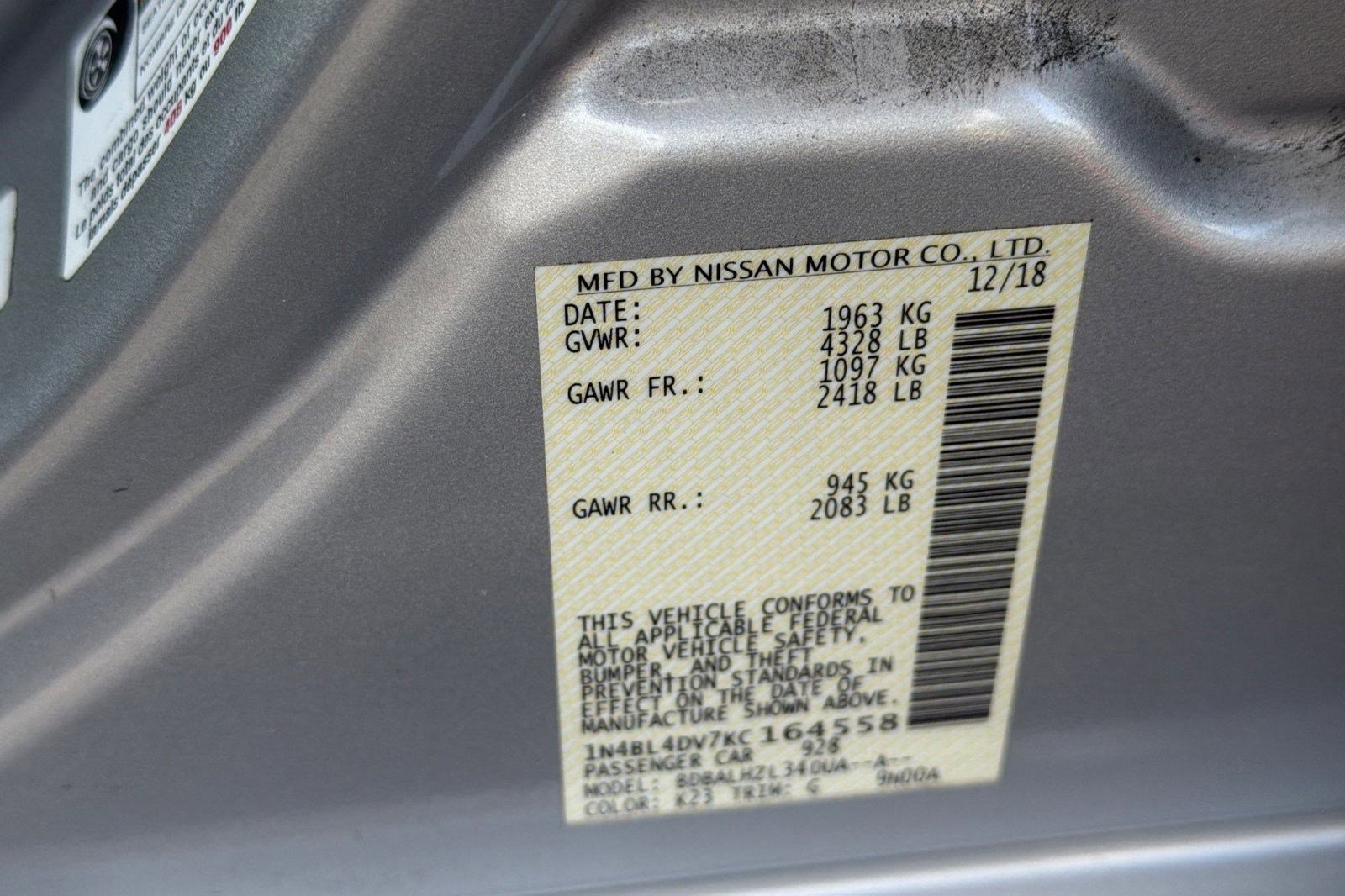 Used 2019 Nissan Altima 2.5 SV image 23