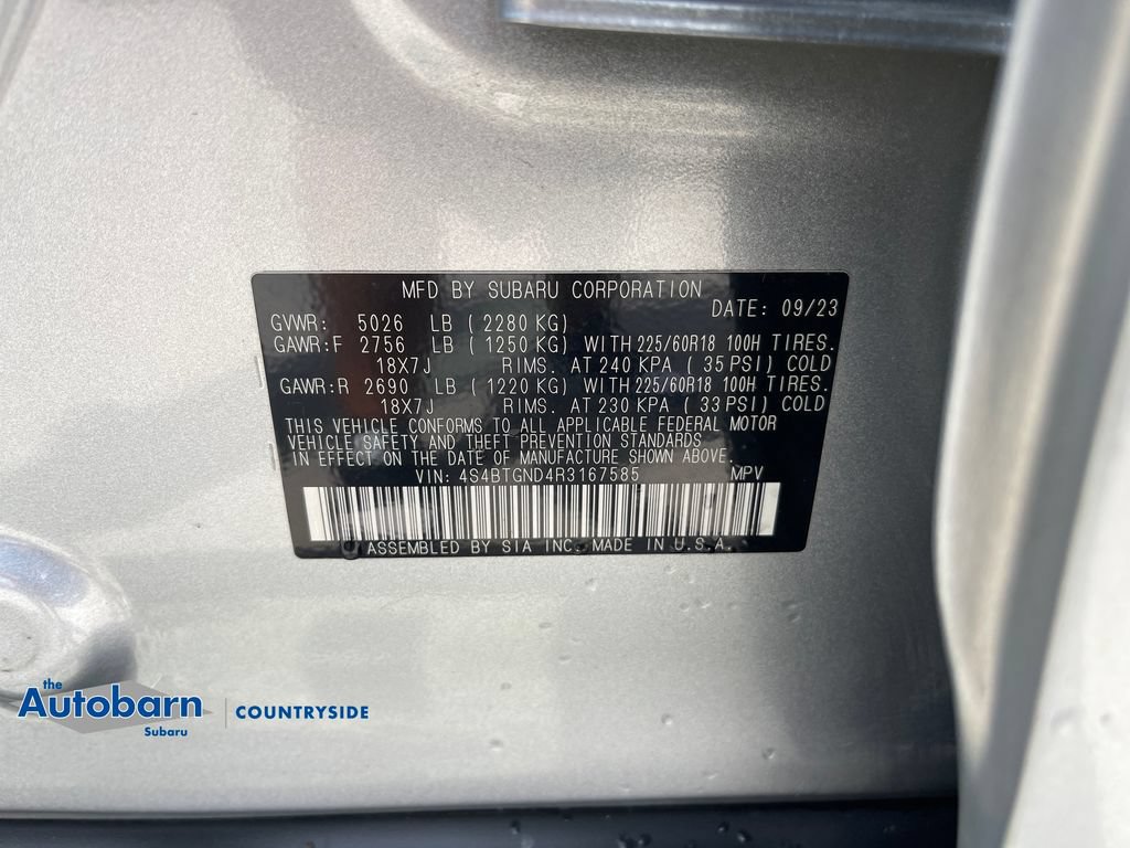 Certified 2024 Subaru Outback Limited XT AWD/4WD image 30