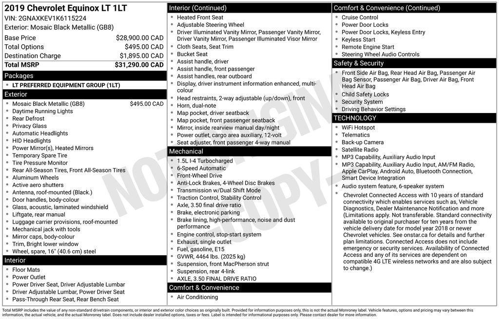 Used 2019 Chevrolet Equinox LT FWD image 34