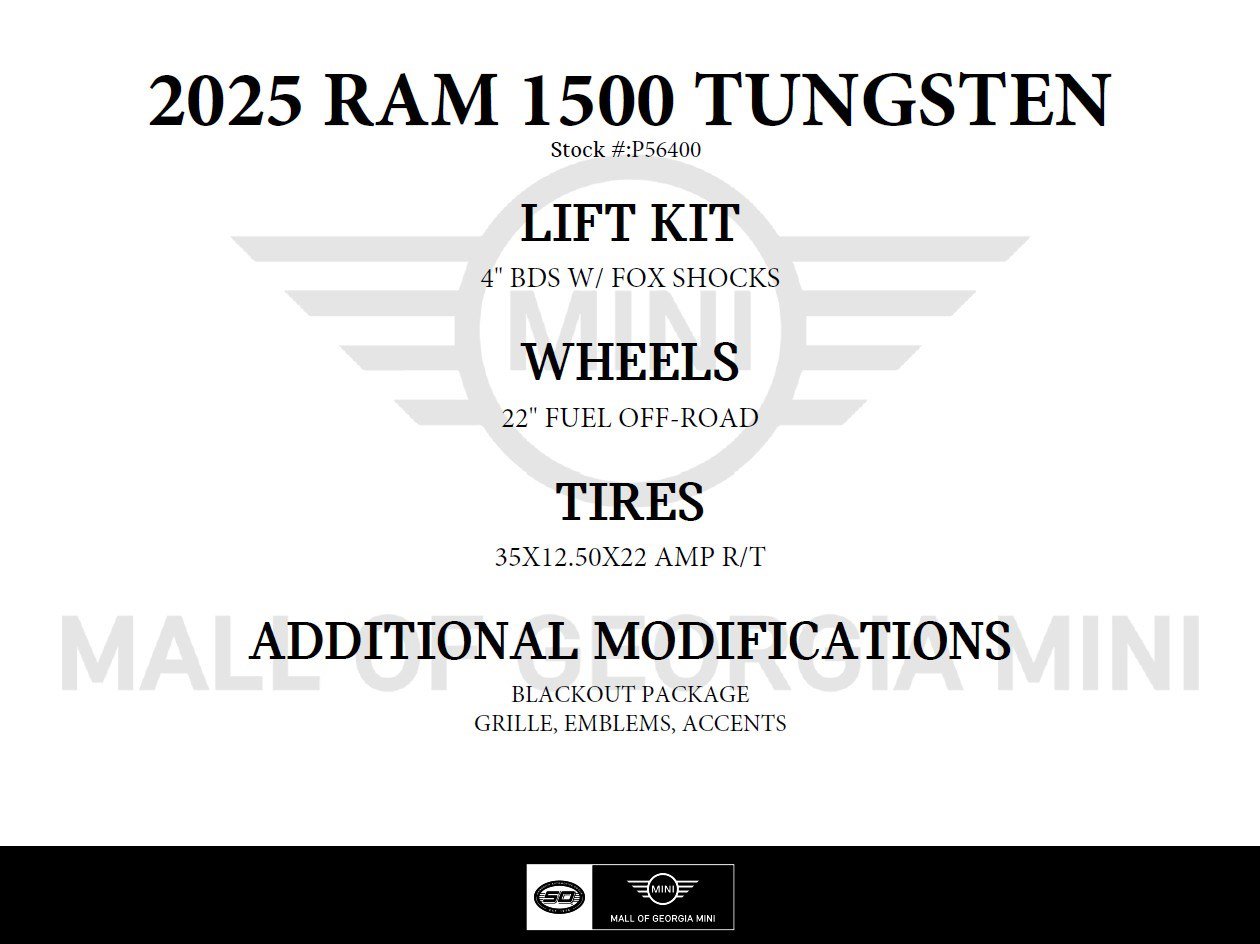 Used 2025 RAM 1500 Tungsten w/ Bed Utility Group AWD/4WD image 3