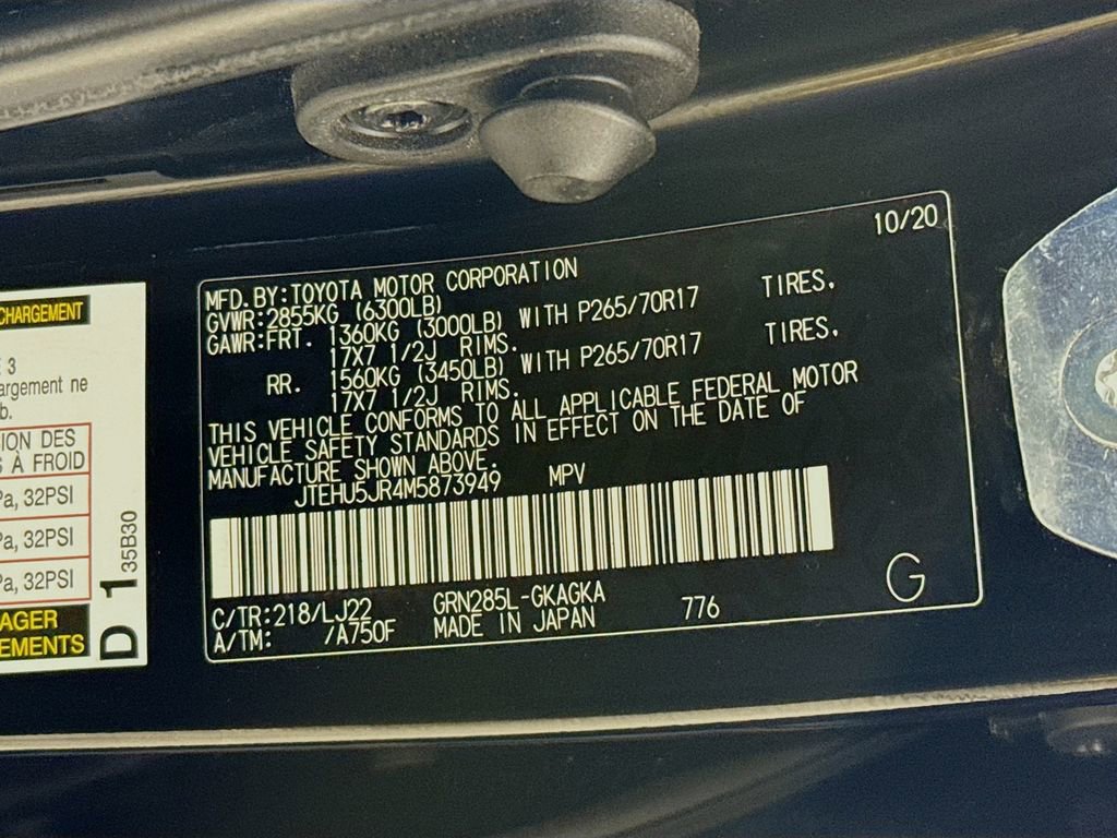 Certified 2021 Toyota 4Runner Venture w/ Moonroof Package AWD/4WD image 36