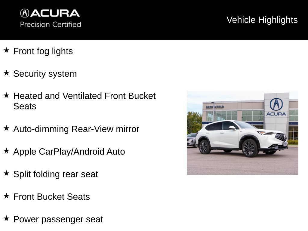 Certified 2025 Acura ADX A-Spec AWD/4WD image 17