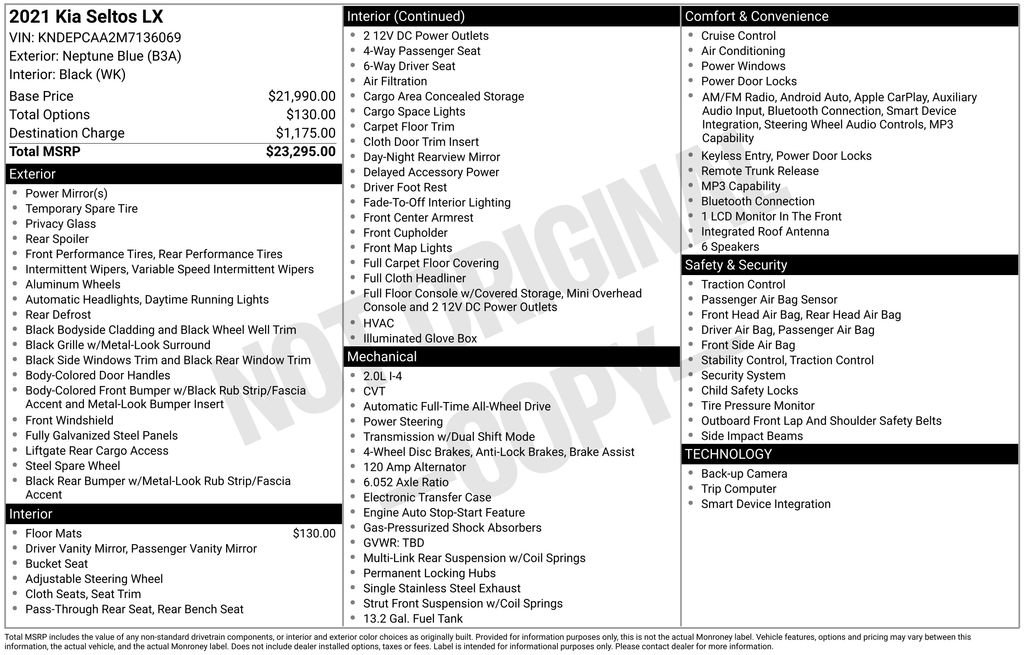 Used 2021 Kia Seltos LX image 40
