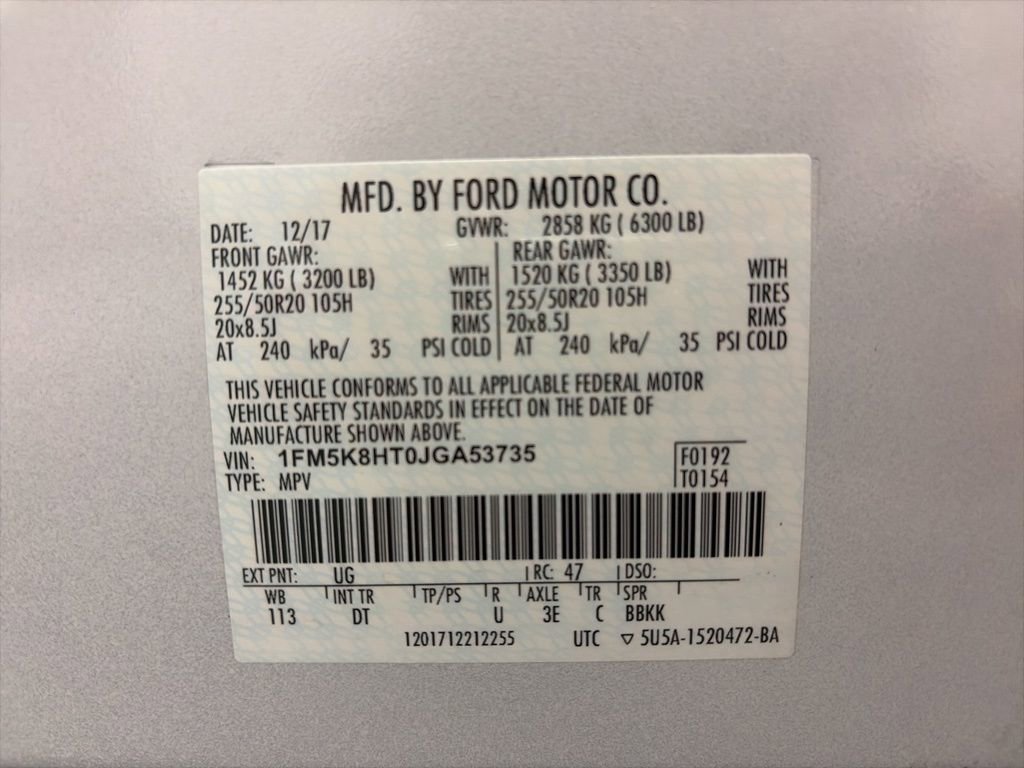 Used 2018 Ford Explorer Platinum AWD/4WD image 24