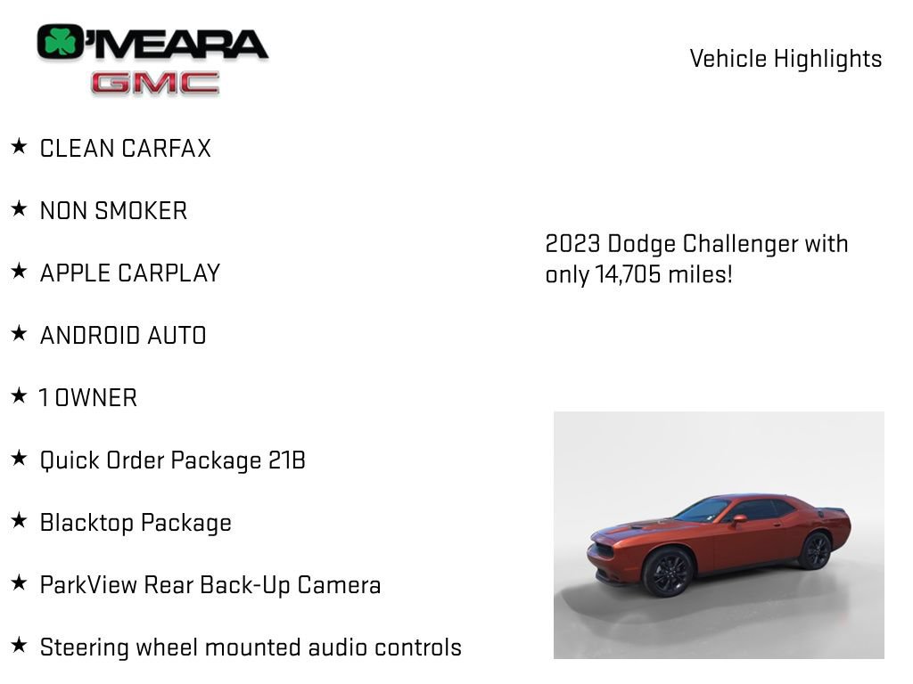 Used 2023 Dodge Challenger SXT w/ Blacktop Package AWD/4WD image 8