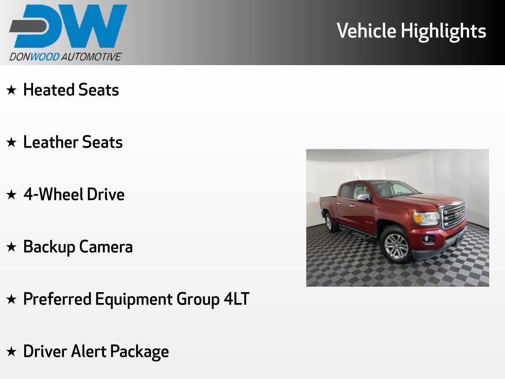 Used 2016 GMC Canyon SLT w/ Driver Alert Package AWD/4WD image 3