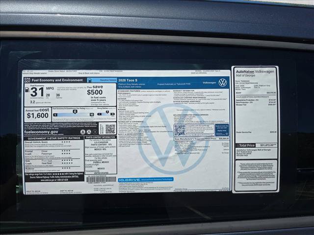 New 2026 Volkswagen Taos S FWD image 23
