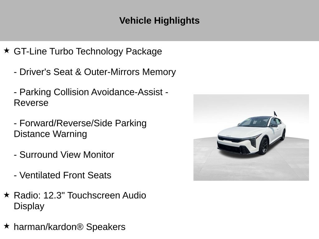 Certified 2025 Kia K4 GT-Line Turbo FWD image 28