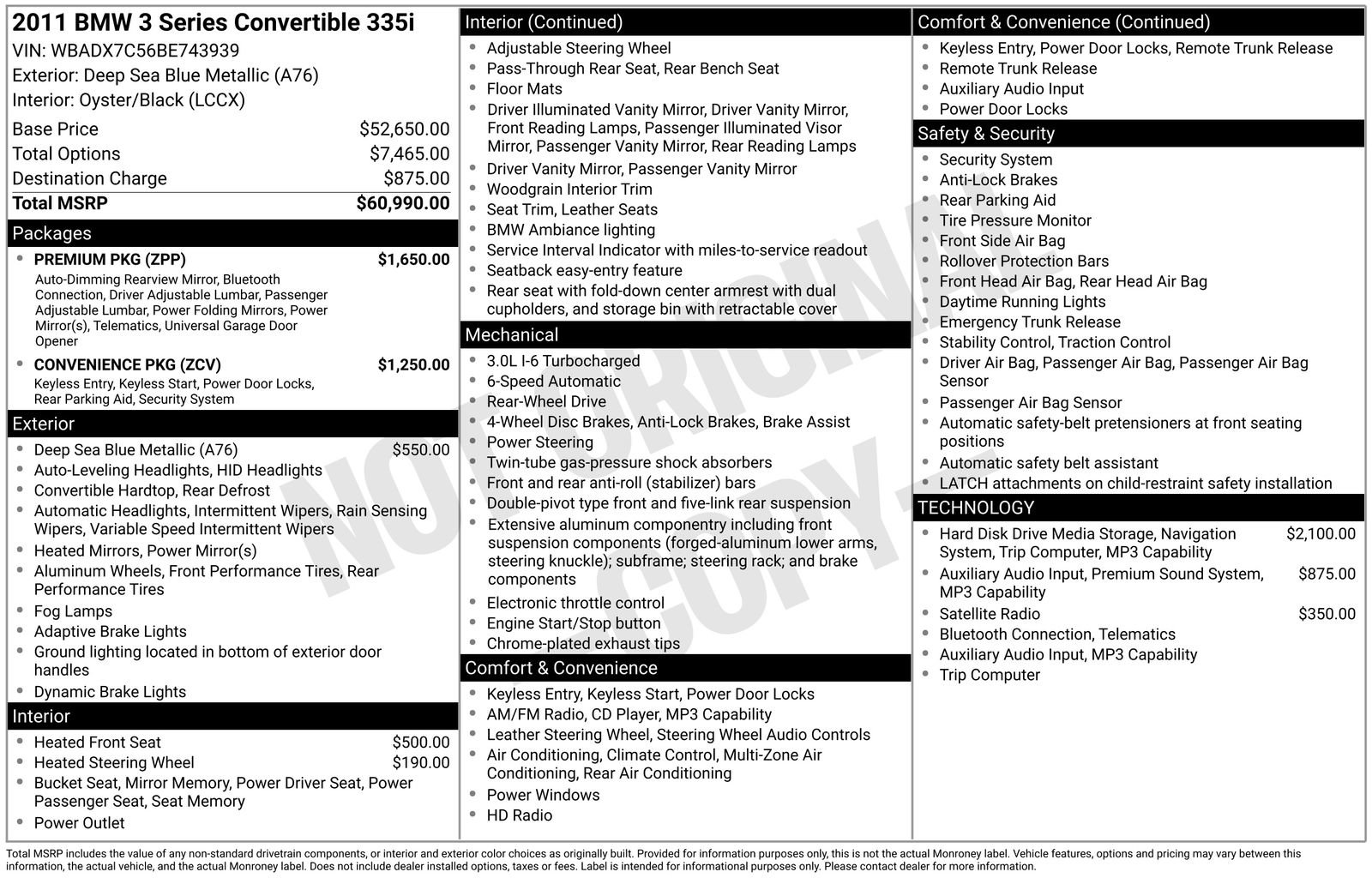 Used 2011 BMW 335i Convertible image 38