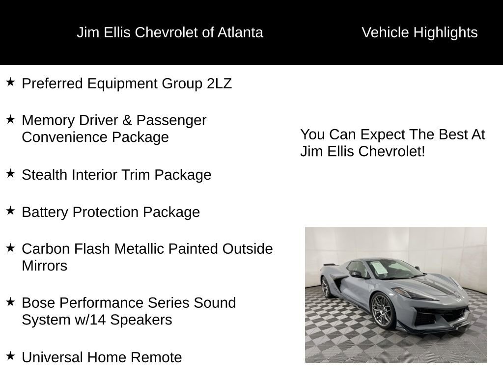 Used 2024 Chevrolet Corvette Z06 w/ Stealth Interior Trim Package image 5