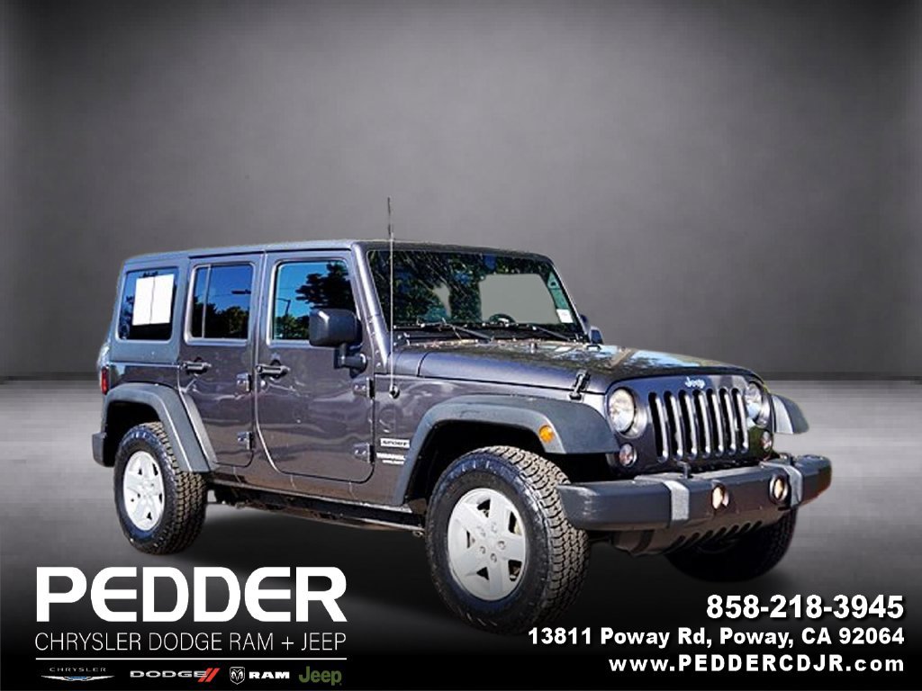 Used 2017 Jeep Wrangler Unlimited Sport w/ Quick Order Package 24S