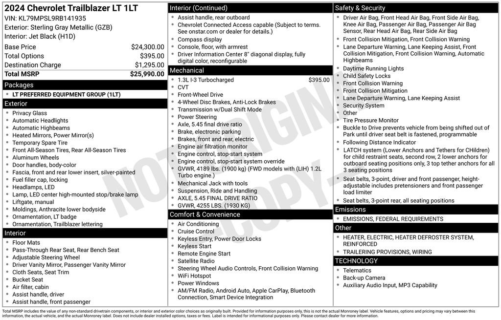 Used 2024 Chevrolet TrailBlazer LT image 6