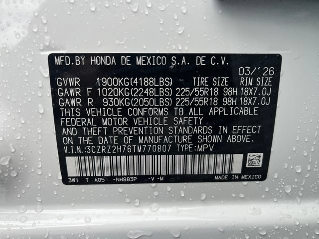 New 2026 Honda HR-V EX-L image 19