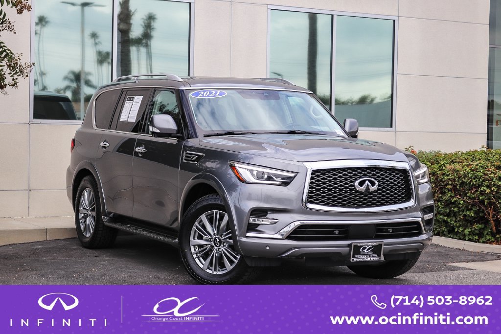 Used 2021 INFINITI QX80 Luxe w/ Cargo Package RWD image 1
