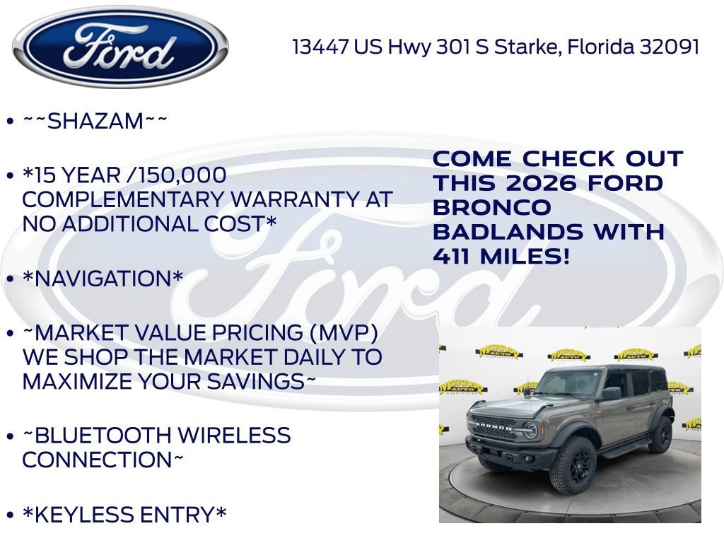 New 2026 Ford Bronco Badlands AWD/4WD image 5