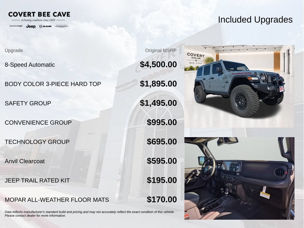 New 2025 Jeep Wrangler Unlimited Rubicon w/ Safety Group AWD/4WD image 9