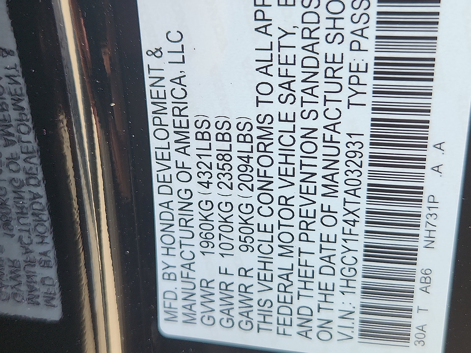 New 2026 Honda Accord SE image 18
