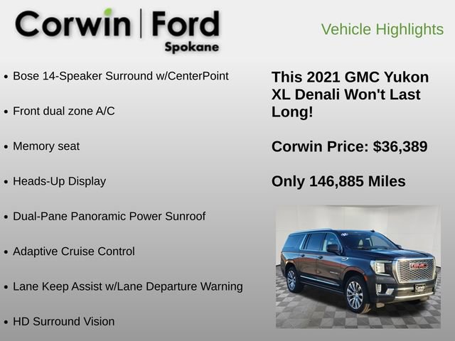 Used 2021 GMC Yukon XL Denali w/ Denali Premium Package image 6