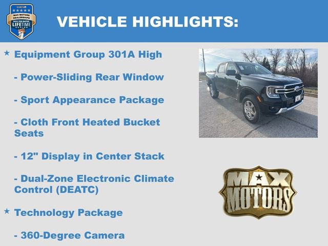 New 2025 Ford Ranger XLT w/ Equipment Group 301A High image 5