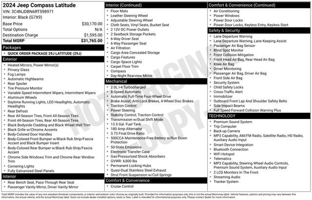 Used 2024 Jeep Compass Latitude AWD/4WD image 6