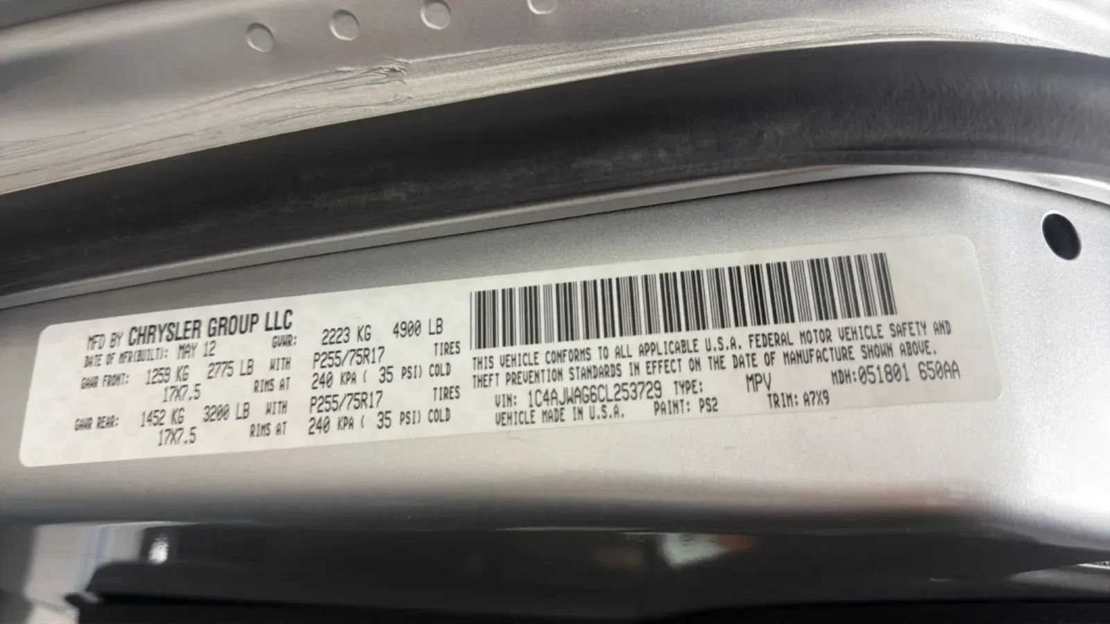 Used 2012 Jeep Wrangler Sport AWD/4WD image 22
