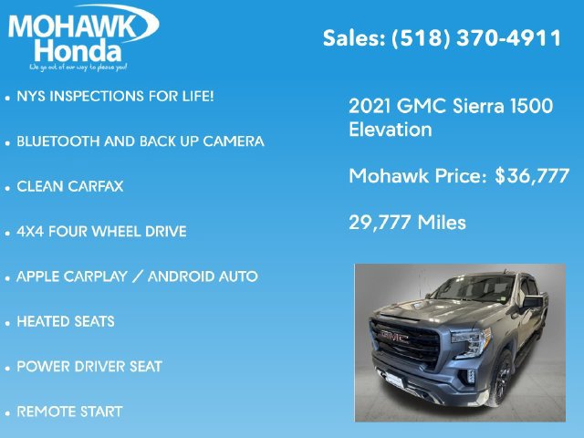 Used 2021 GMC Sierra 1500 Elevation w/ X31 Off-Road Package AWD/4WD image 7