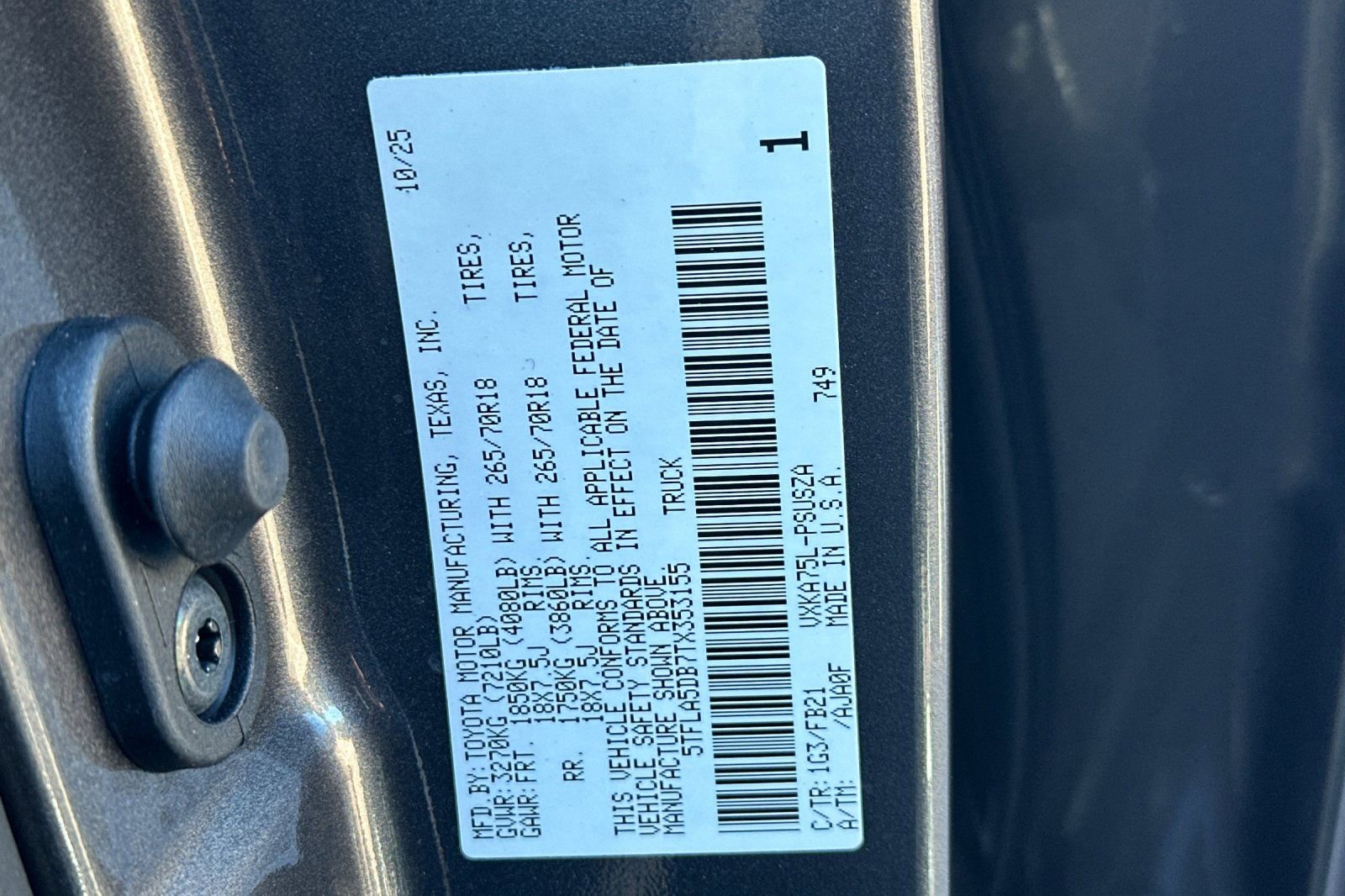 New 2026 Toyota Tundra SR5 AWD/4WD image 34