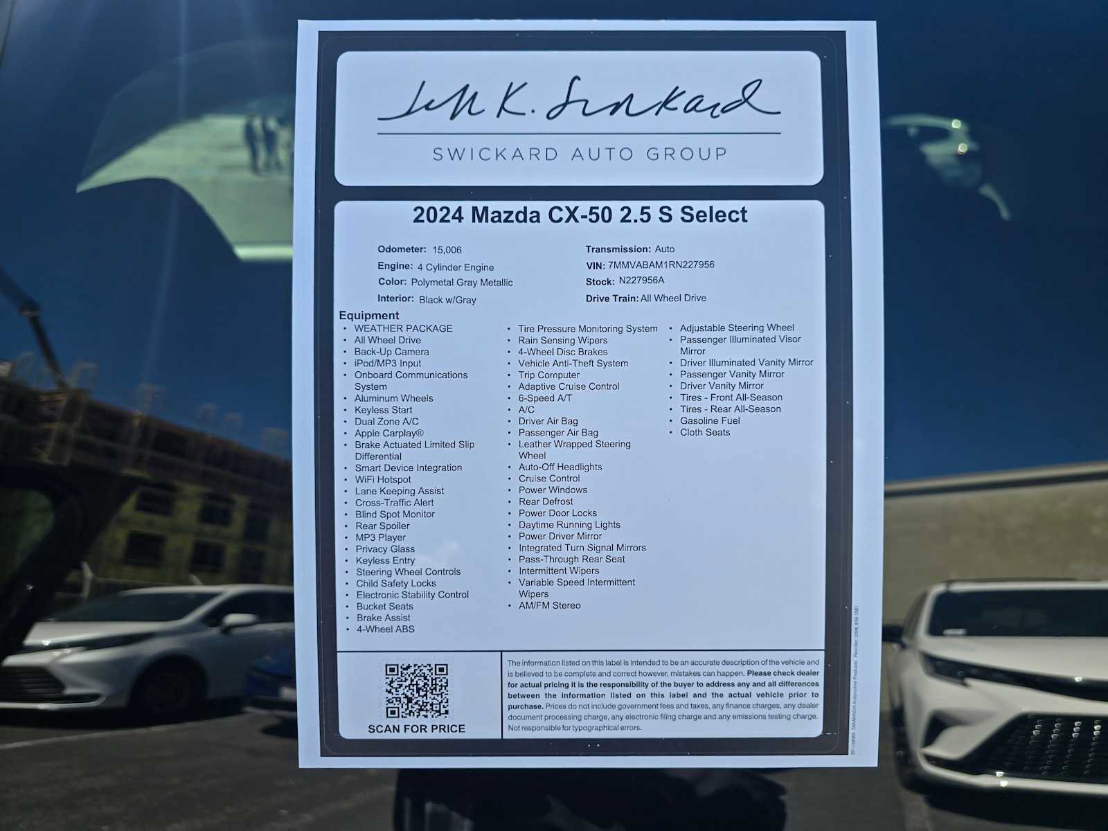 Used 2024 MAZDA CX-50 AWD 2.5 S w/ Weather Package image 20