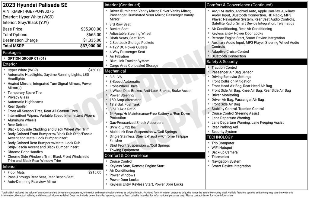 Used 2023 Hyundai Palisade SE image 39