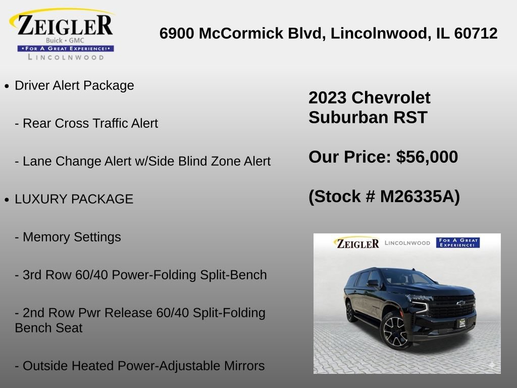 Used 2023 Chevrolet Suburban RST w/ Luxury Package AWD/4WD image 24