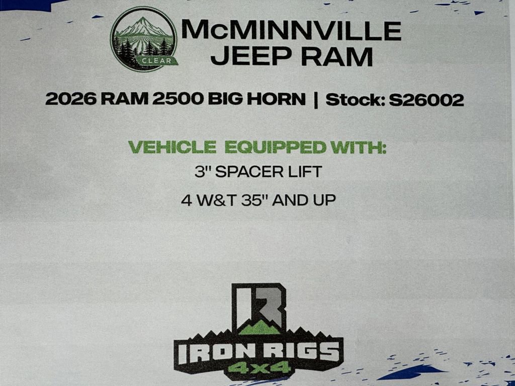 New 2026 RAM 2500 Big Horn image 26