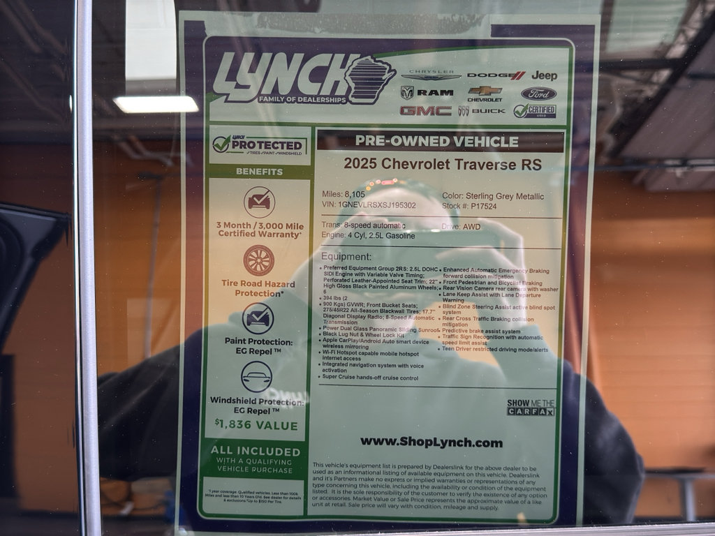 Used 2025 Chevrolet Traverse RS AWD/4WD image 48