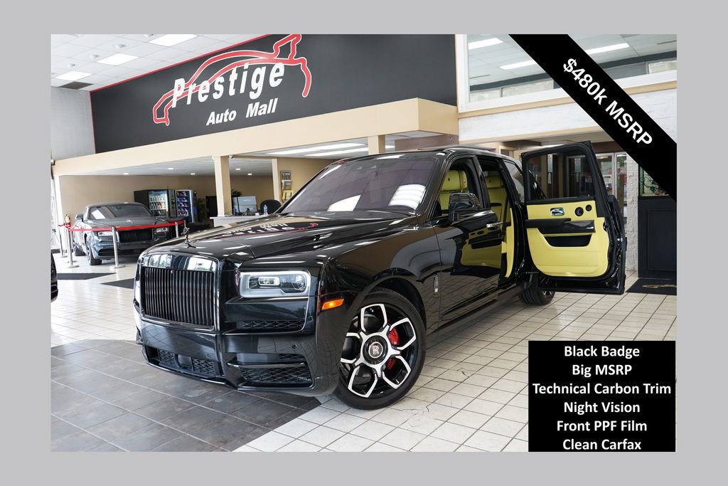 Used 2022 Rolls-Royce Cullinan Black Badge w/ Dark Exterior Package