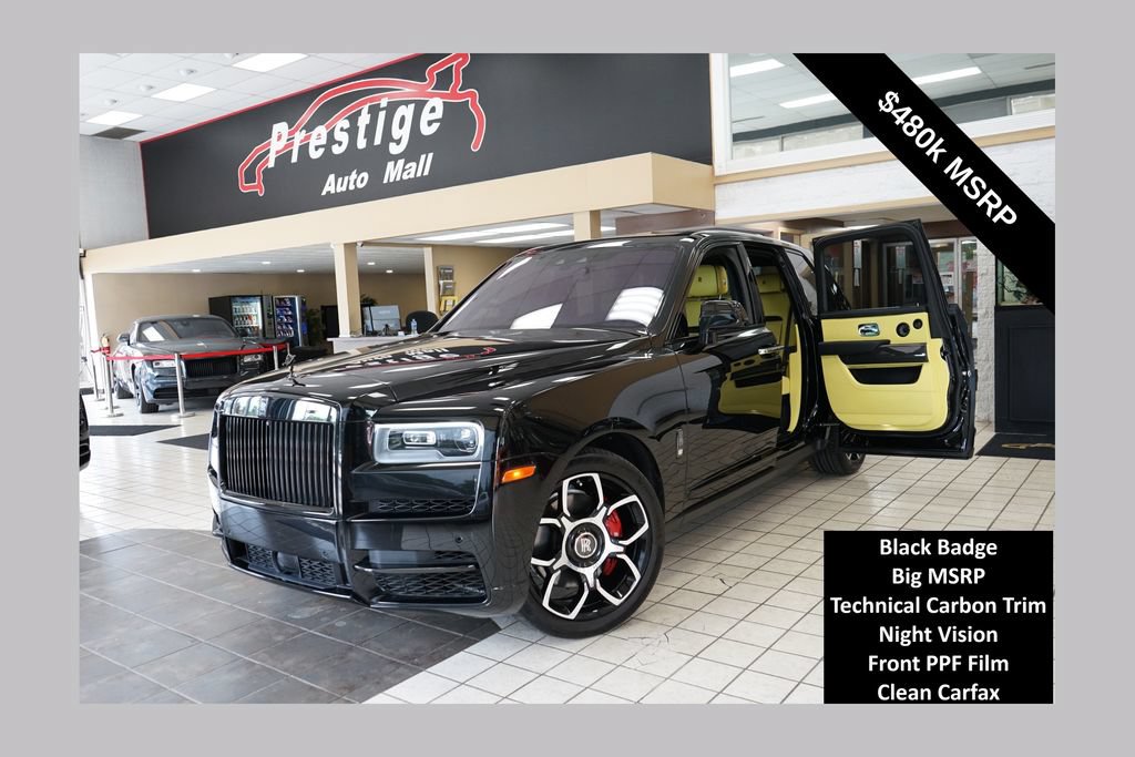 Used 2022 Rolls-Royce Cullinan Black Badge w/ Dark Exterior Package AWD/4WD image 1