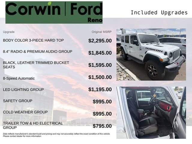 Used 2020 Jeep Wrangler Unlimited Rubicon AWD/4WD image 3