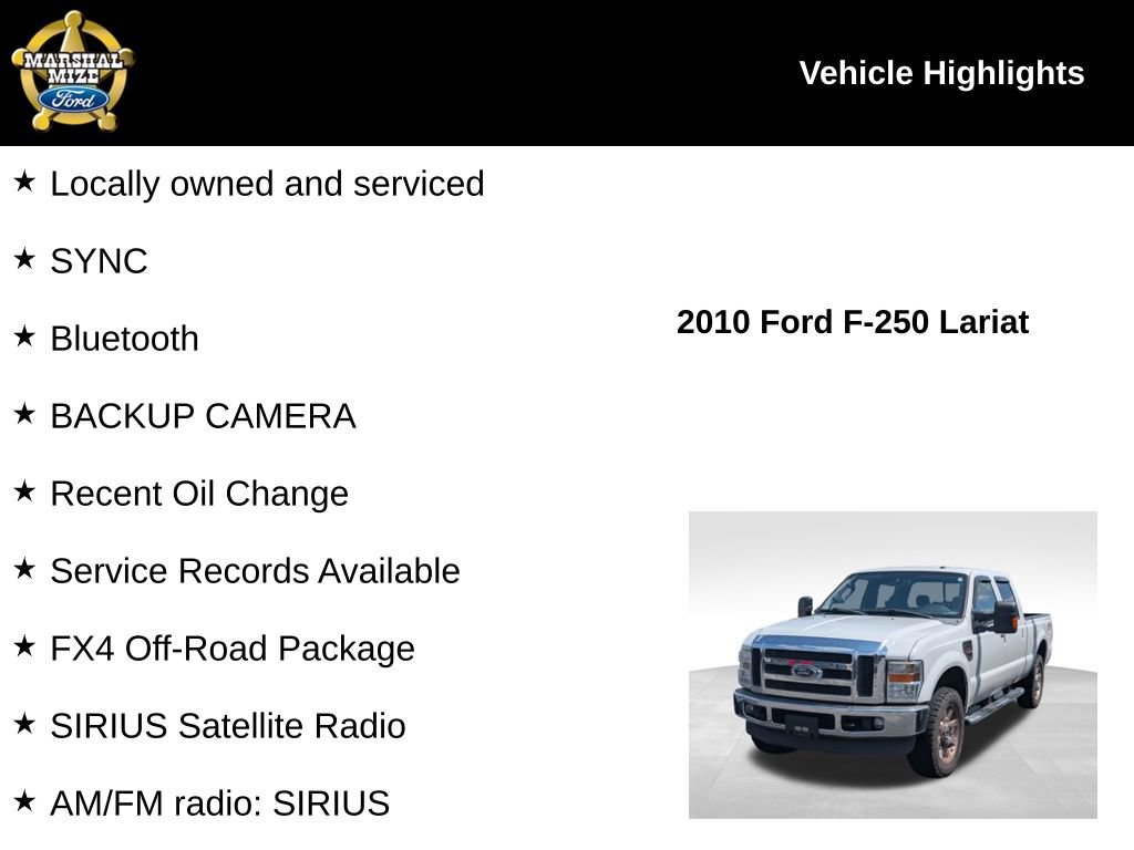 Used 2010 Ford F250 Lariat AWD/4WD image 2