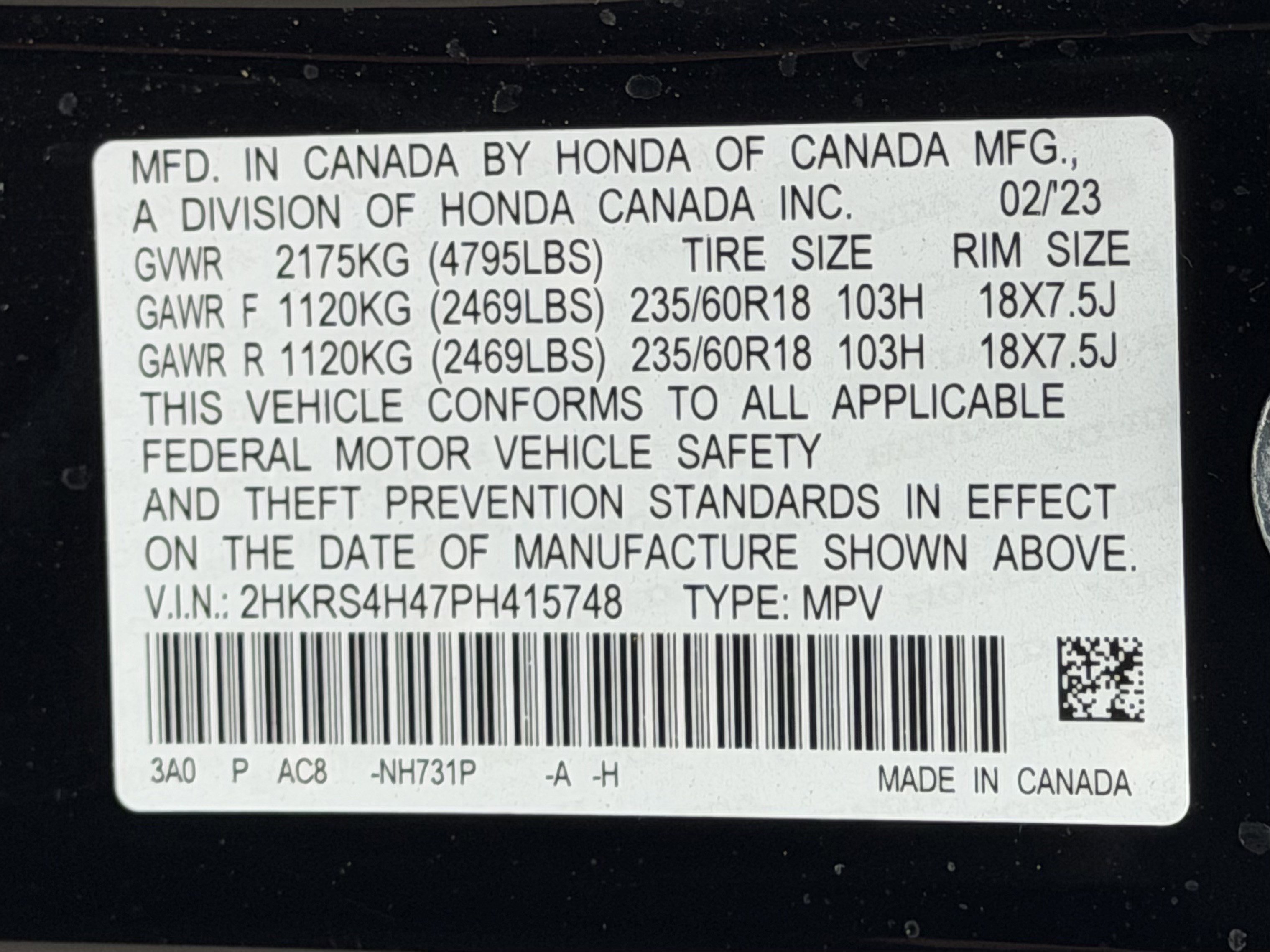 Certified 2023 Honda CR-V EX image 28