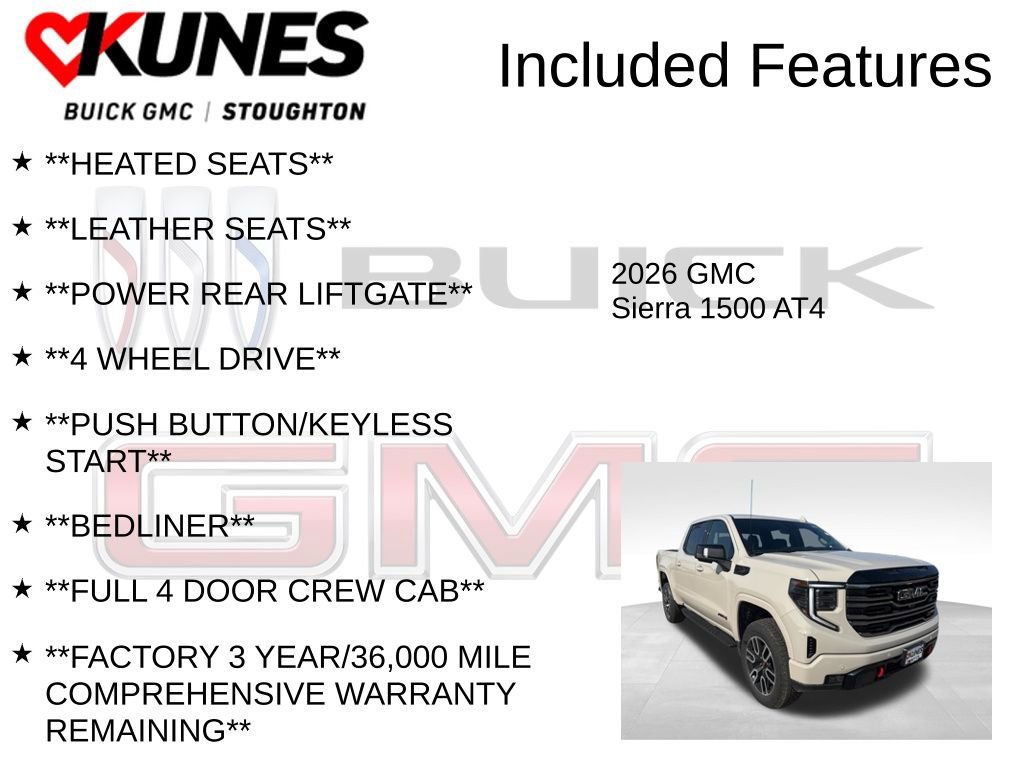 New 2026 GMC Sierra 1500 AT4 w/ AT4 Premium Package image 3