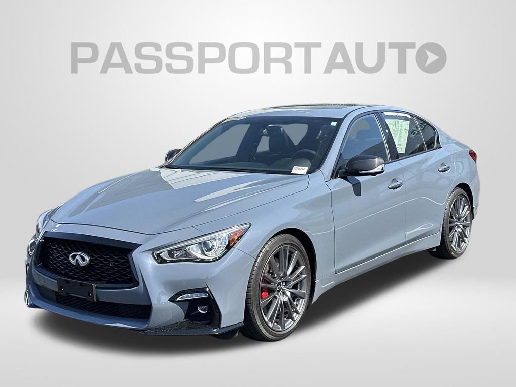 Used 2023 INFINITI Q50 Red Sport 400 w/ Carbon Fiber Package