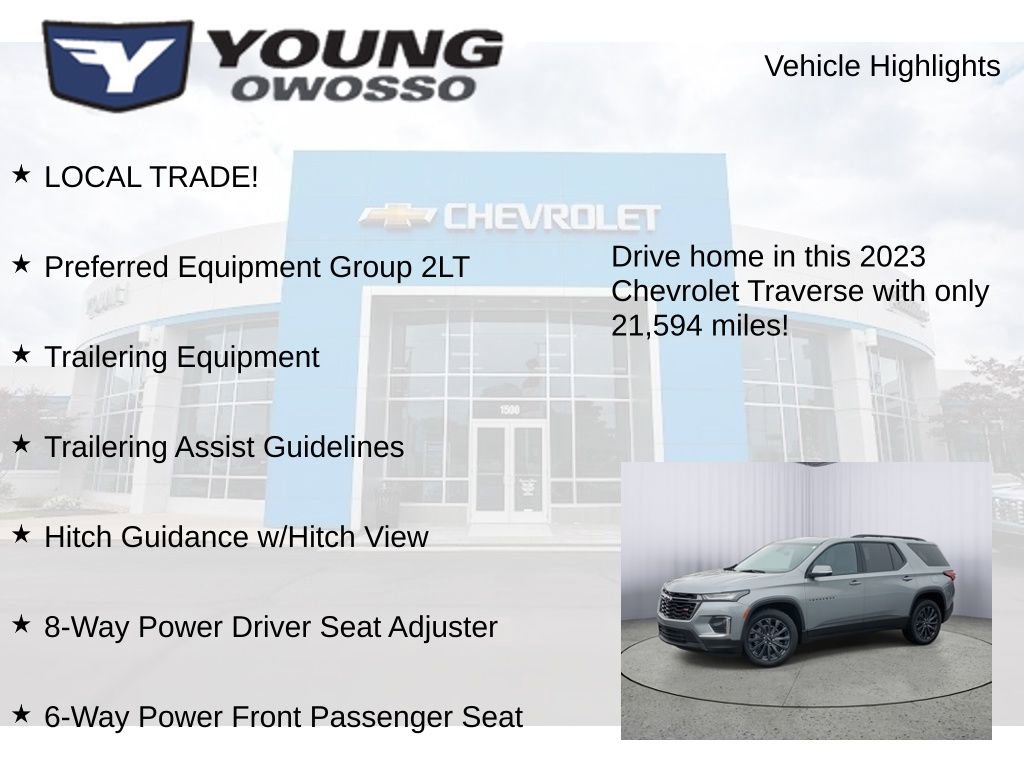 Used 2023 Chevrolet Traverse RS w/ LPO, Floor Liner Package image 7