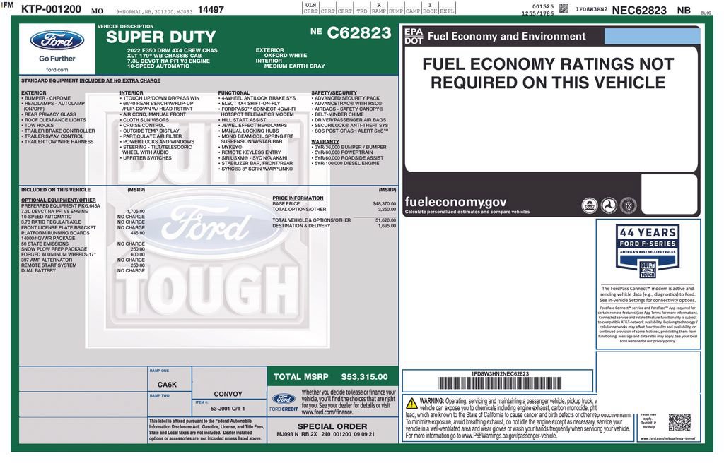 Used 2022 Ford F350 XLT w/ Snow Plow Prep Package AWD/4WD image 22