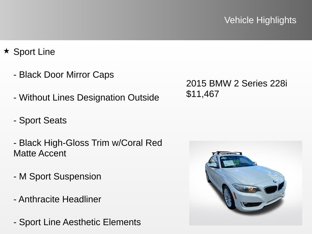 Used 2015 BMW 228i Coupe image 8