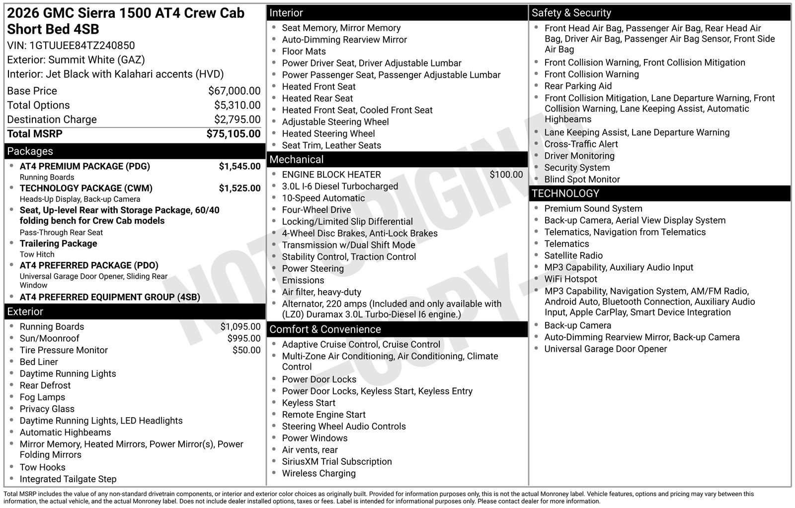 Used 2026 GMC Sierra 1500 AT4 w/ AT4 Premium Package AWD/4WD image 40