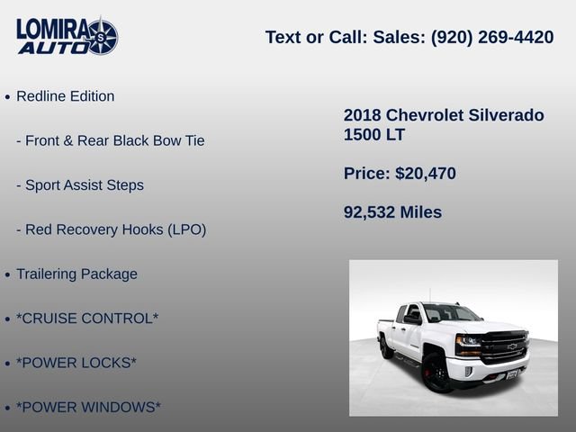 Used 2018 Chevrolet Silverado 1500 LT w/ Redline Edition AWD/4WD image 39